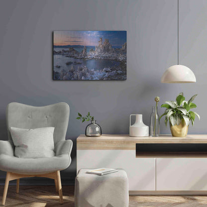 Luxe Metal Art 'Mono Lake South Tufa Dusk' by Mike Jones, Metal Wall Art,24x16