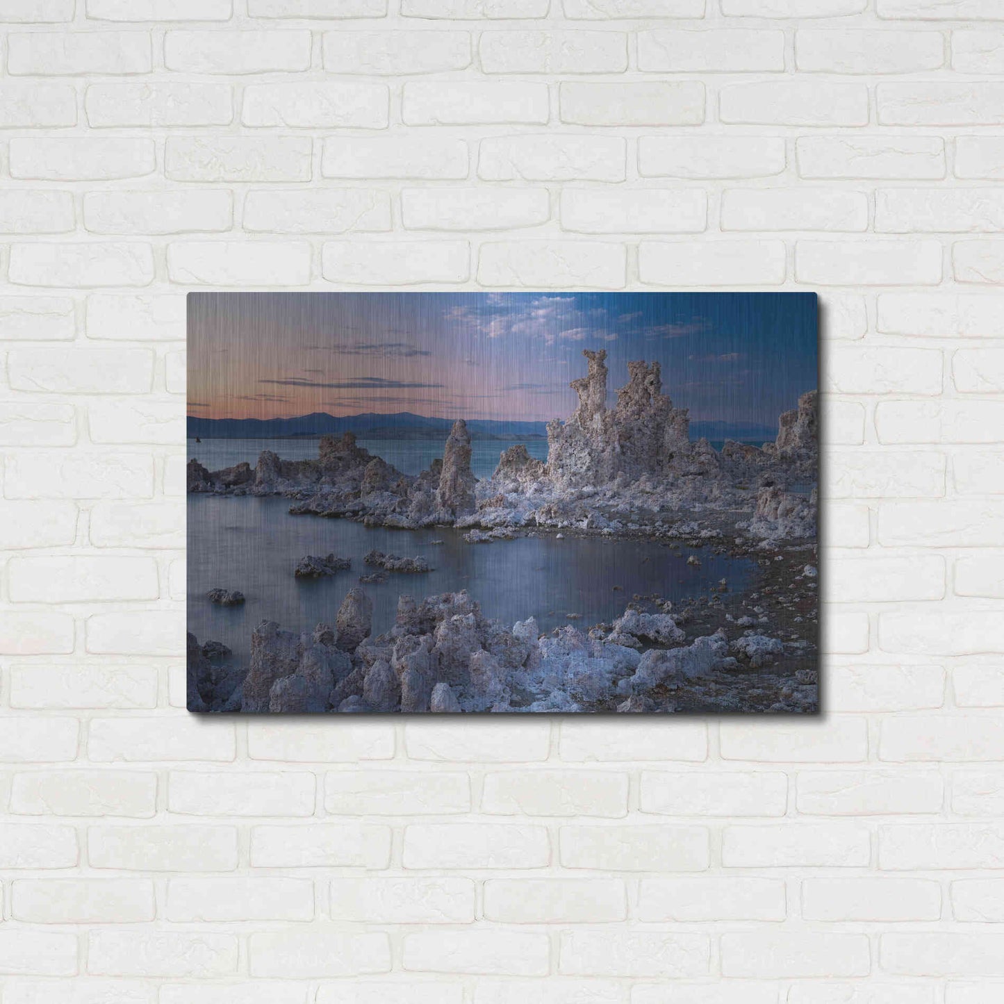 Luxe Metal Art 'Mono Lake South Tufa Dusk' by Mike Jones, Metal Wall Art,36x24