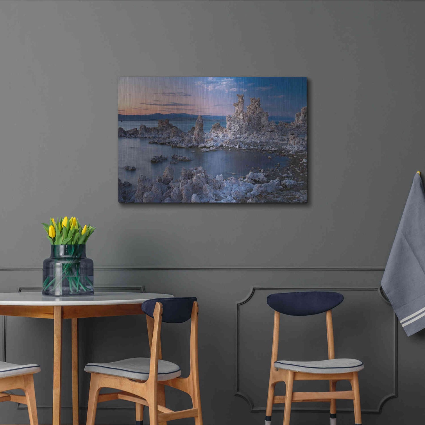 Luxe Metal Art 'Mono Lake South Tufa Dusk' by Mike Jones, Metal Wall Art,36x24