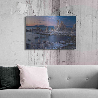 Luxe Metal Art 'Mono Lake South Tufa Dusk' by Mike Jones, Metal Wall Art,36x24
