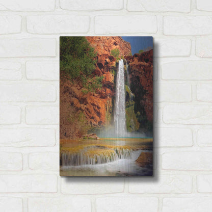 Luxe Metal Art 'Mooney Falls' by Mike Jones, Metal Wall Art,12x16