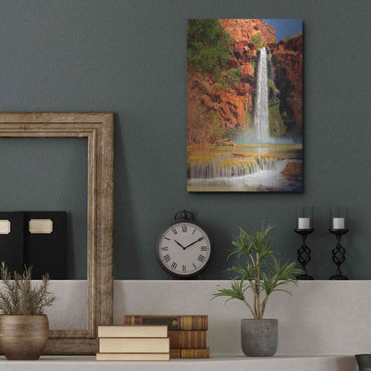 Luxe Metal Art 'Mooney Falls' by Mike Jones, Metal Wall Art,12x16