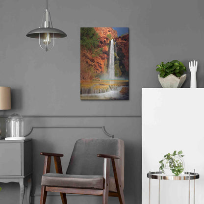 Luxe Metal Art 'Mooney Falls' by Mike Jones, Metal Wall Art,16x24