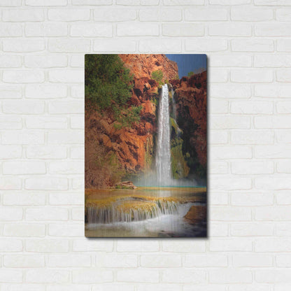 Luxe Metal Art 'Mooney Falls' by Mike Jones, Metal Wall Art,24x36