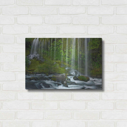 Luxe Metal Art 'Mossbrae Falls' by Mike Jones, Metal Wall Art,24x16