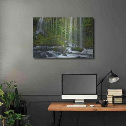 Luxe Metal Art 'Mossbrae Falls' by Mike Jones, Metal Wall Art,36x24