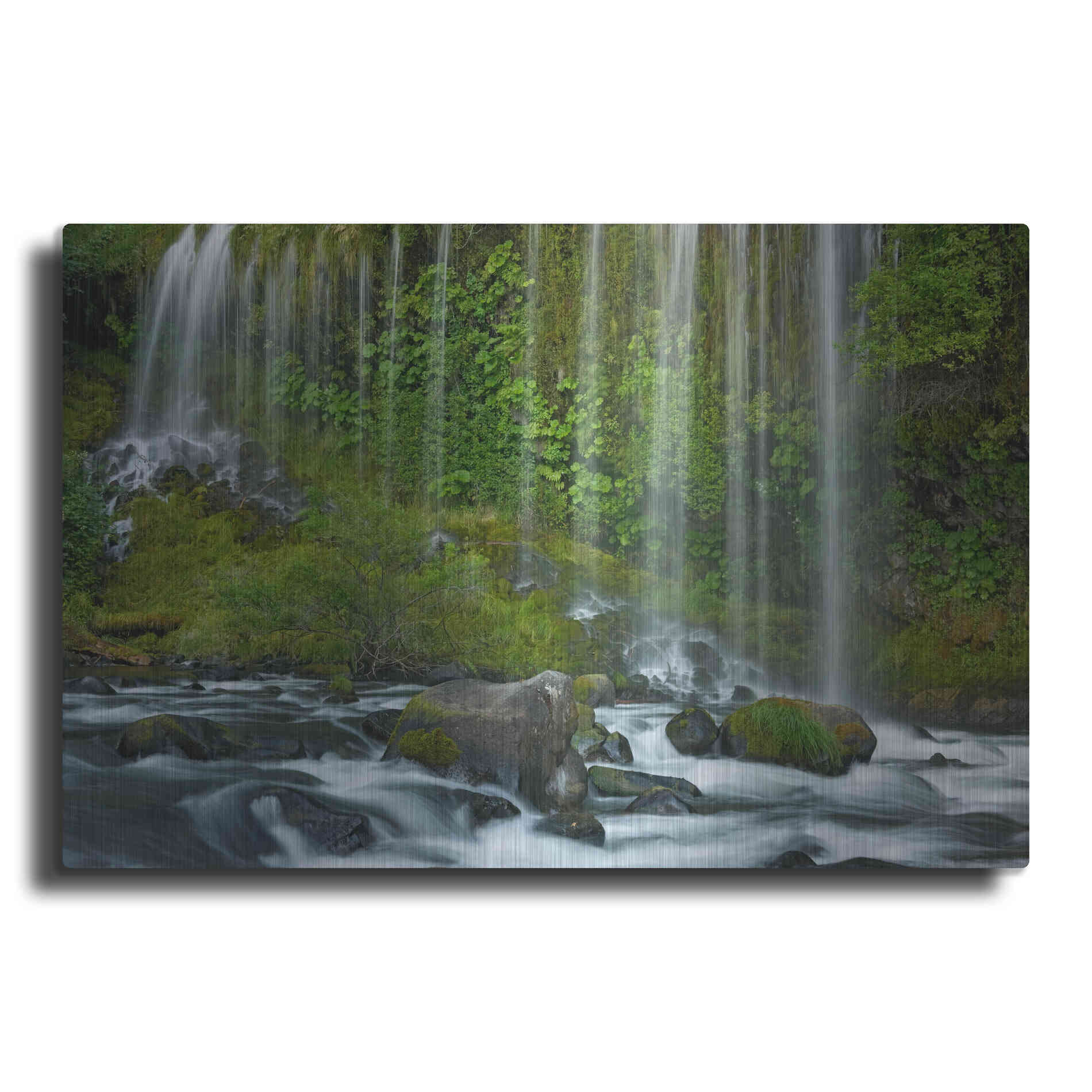 Luxe Metal Art 'Mossbrae Falls' by Mike Jones, Metal Wall Art