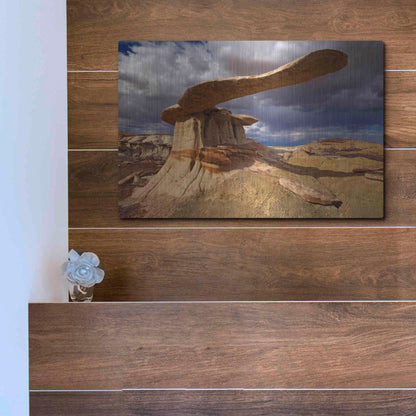 Luxe Metal Art 'NM Ahshislepah King Of Wings' by Mike Jones, Metal Wall Art,16x12