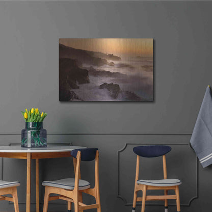 Luxe Metal Art 'Oregon Shore Acres SP Dusk' by Mike Jones, Metal Wall Art,36x24