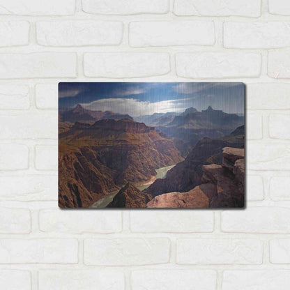 Luxe Metal Art 'Plateau Point' by Mike Jones, Metal Wall Art,16x12