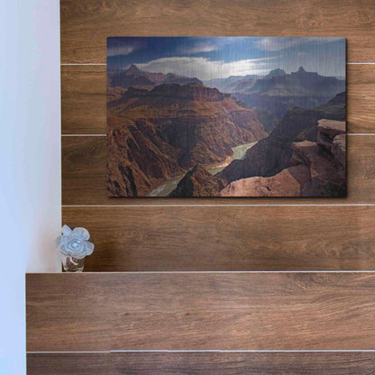 Luxe Metal Art 'Plateau Point' by Mike Jones, Metal Wall Art,16x12