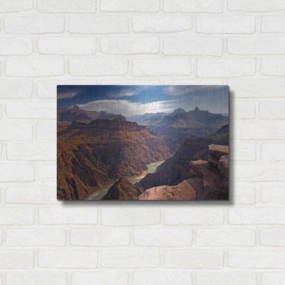 Luxe Metal Art 'Plateau Point' by Mike Jones, Metal Wall Art,24x16