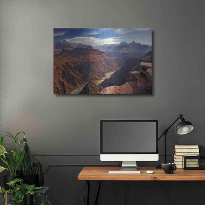 Luxe Metal Art 'Plateau Point' by Mike Jones, Metal Wall Art,36x24