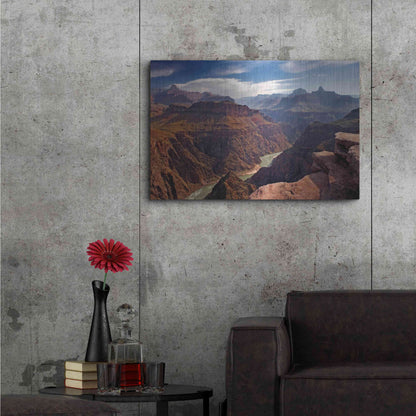 Luxe Metal Art 'Plateau Point' by Mike Jones, Metal Wall Art,36x24