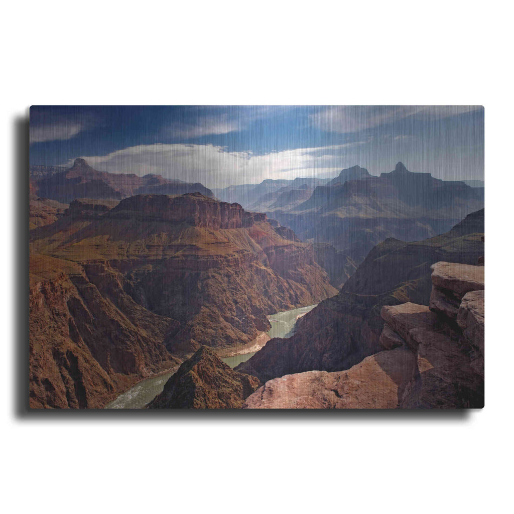 Luxe Metal Art 'Plateau Point' by Mike Jones, Metal Wall Art