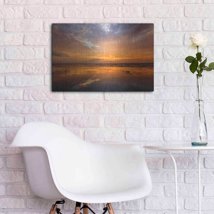 Luxe Metal Art 'Port Aransas Campground Sunrise' by Mike Jones, Metal Wall Art,24x16