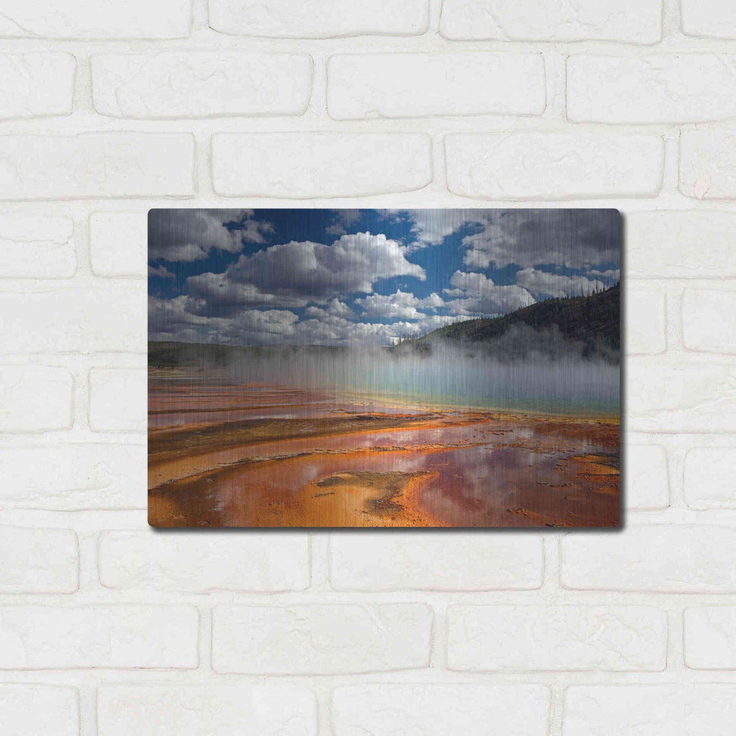 Luxe Metal Art 'Prismatic Springs' by Mike Jones, Metal Wall Art,16x12