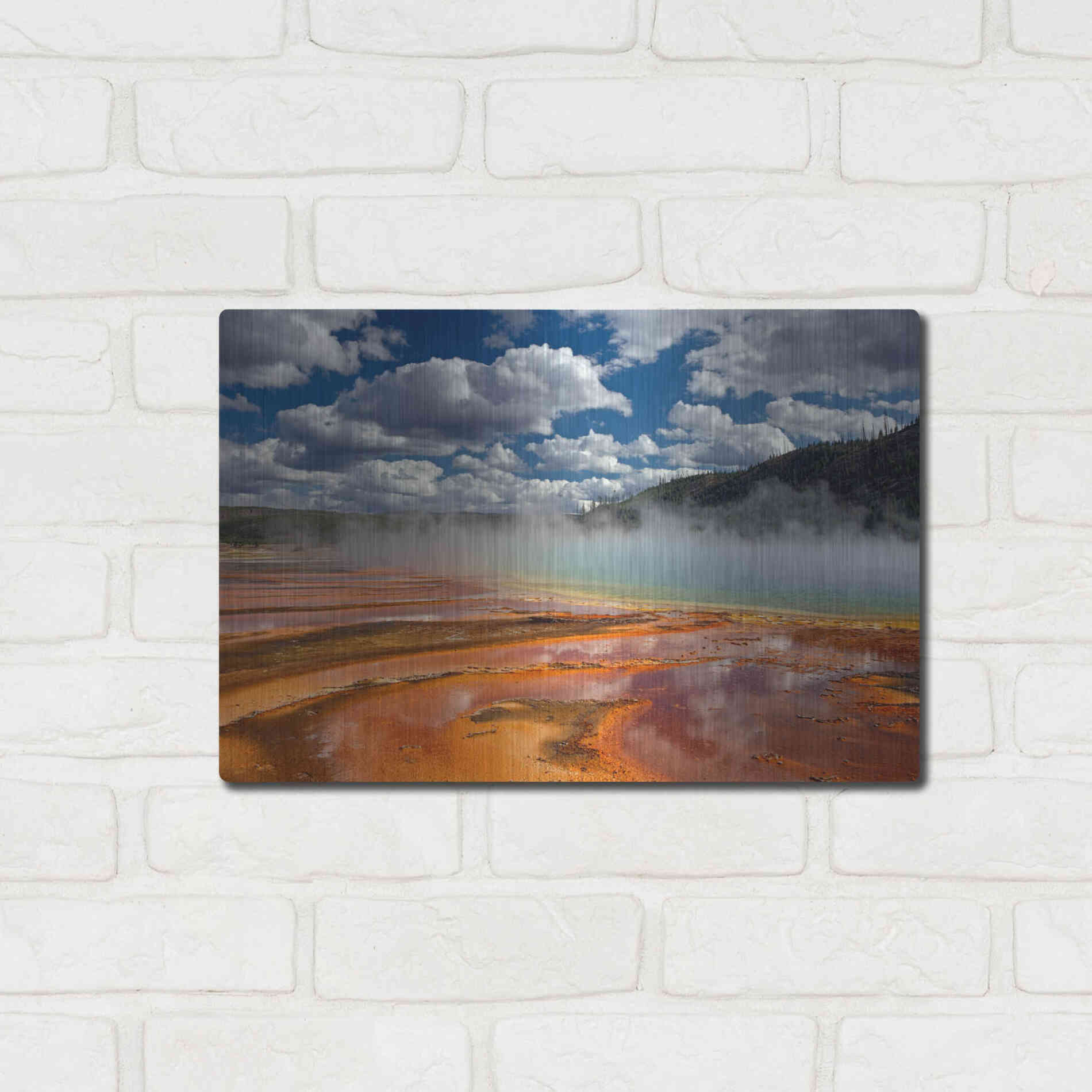 Luxe Metal Art 'Prismatic Springs' by Mike Jones, Metal Wall Art,16x12