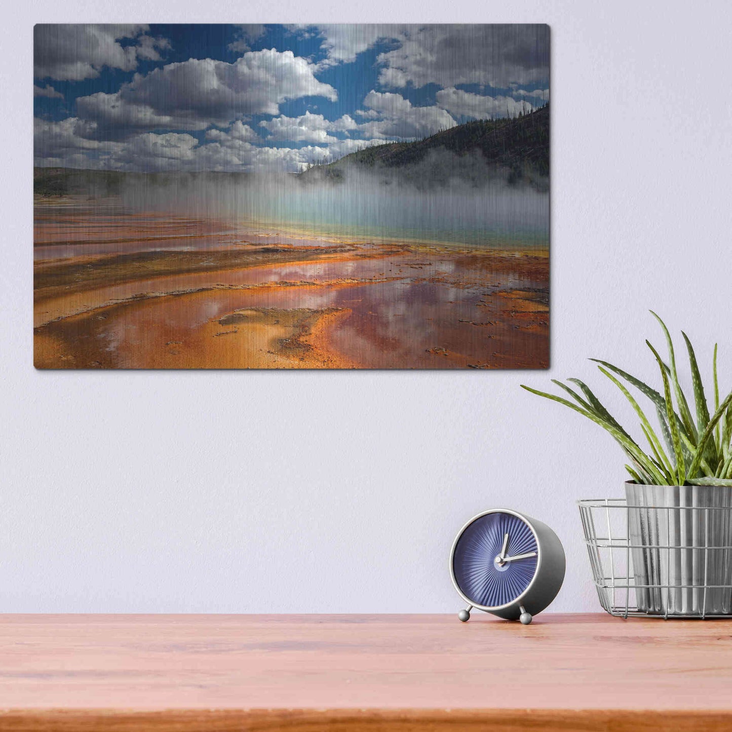 Luxe Metal Art 'Prismatic Springs' by Mike Jones, Metal Wall Art,16x12
