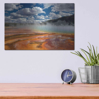 Luxe Metal Art 'Prismatic Springs' by Mike Jones, Metal Wall Art,16x12