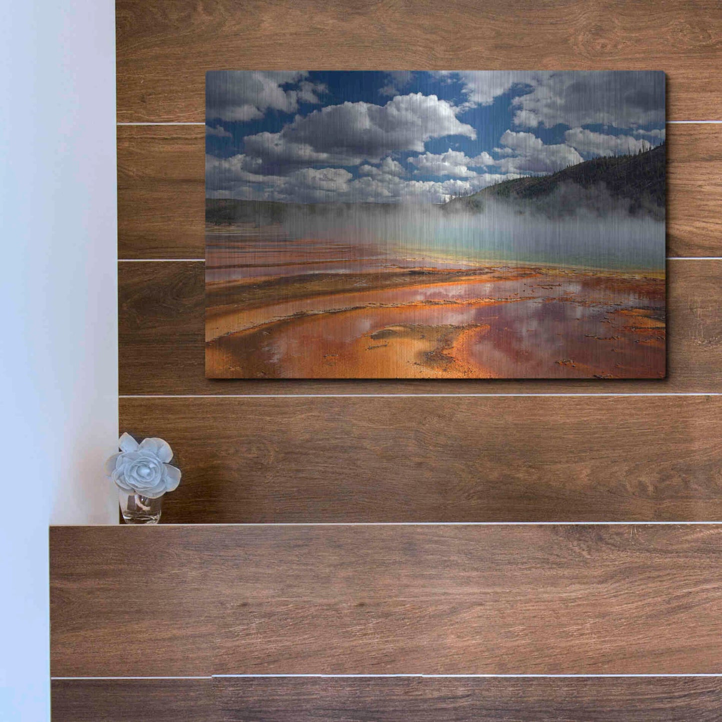 Luxe Metal Art 'Prismatic Springs' by Mike Jones, Metal Wall Art,16x12