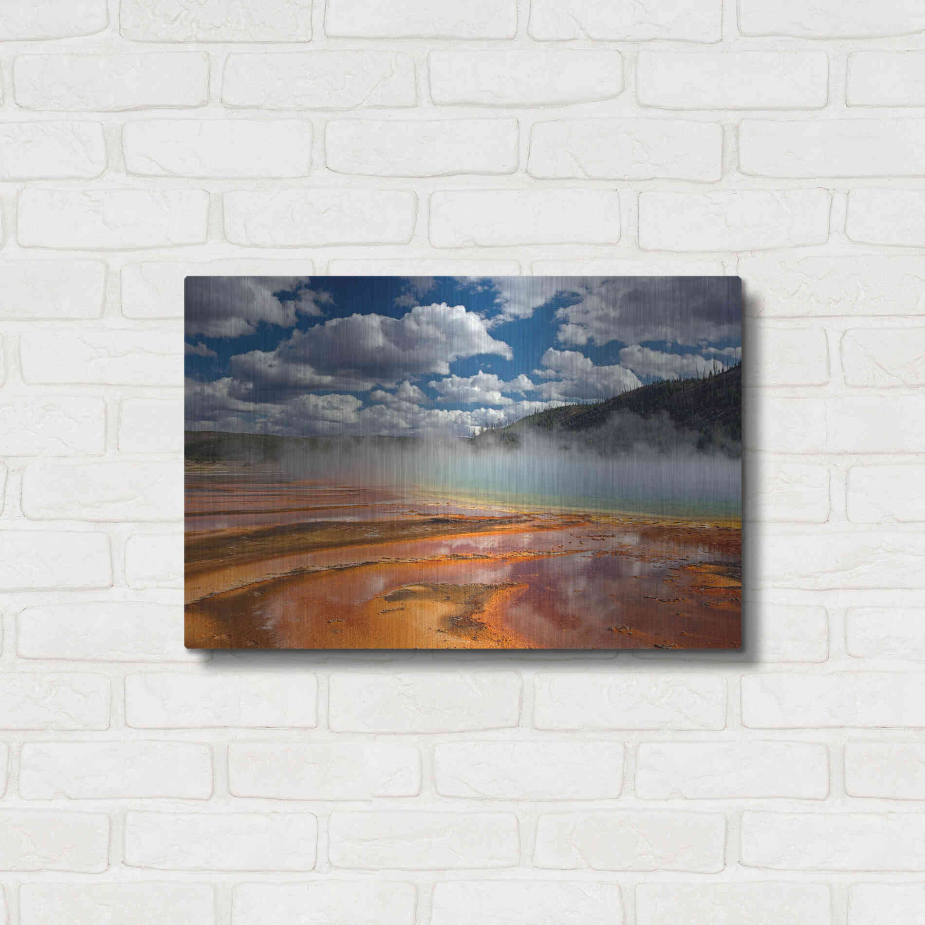 Luxe Metal Art 'Prismatic Springs' by Mike Jones, Metal Wall Art,24x16