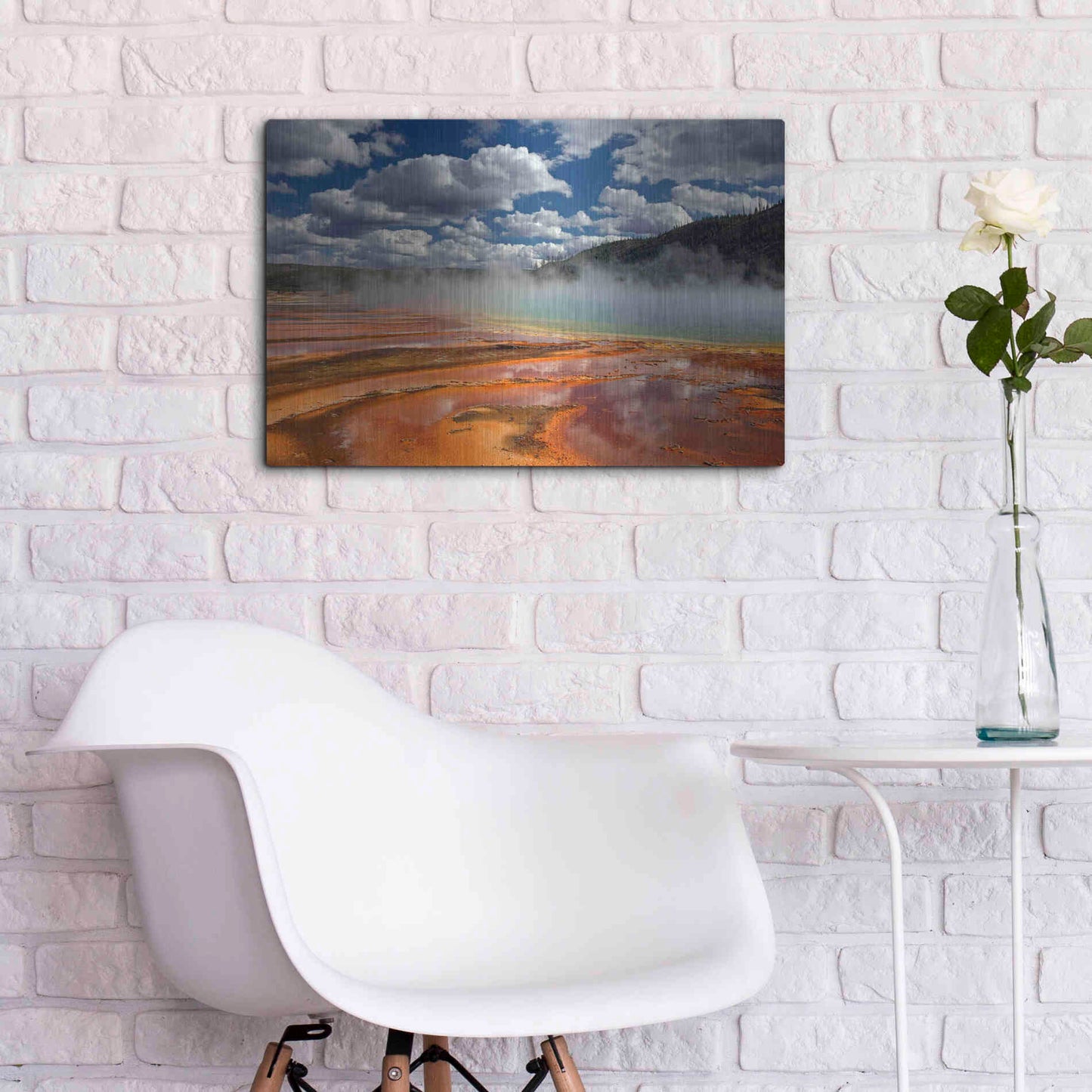 Luxe Metal Art 'Prismatic Springs' by Mike Jones, Metal Wall Art,24x16