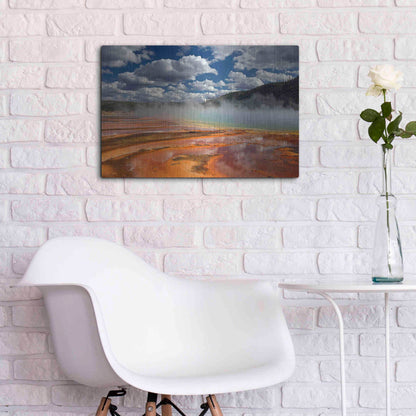 Luxe Metal Art 'Prismatic Springs' by Mike Jones, Metal Wall Art,24x16