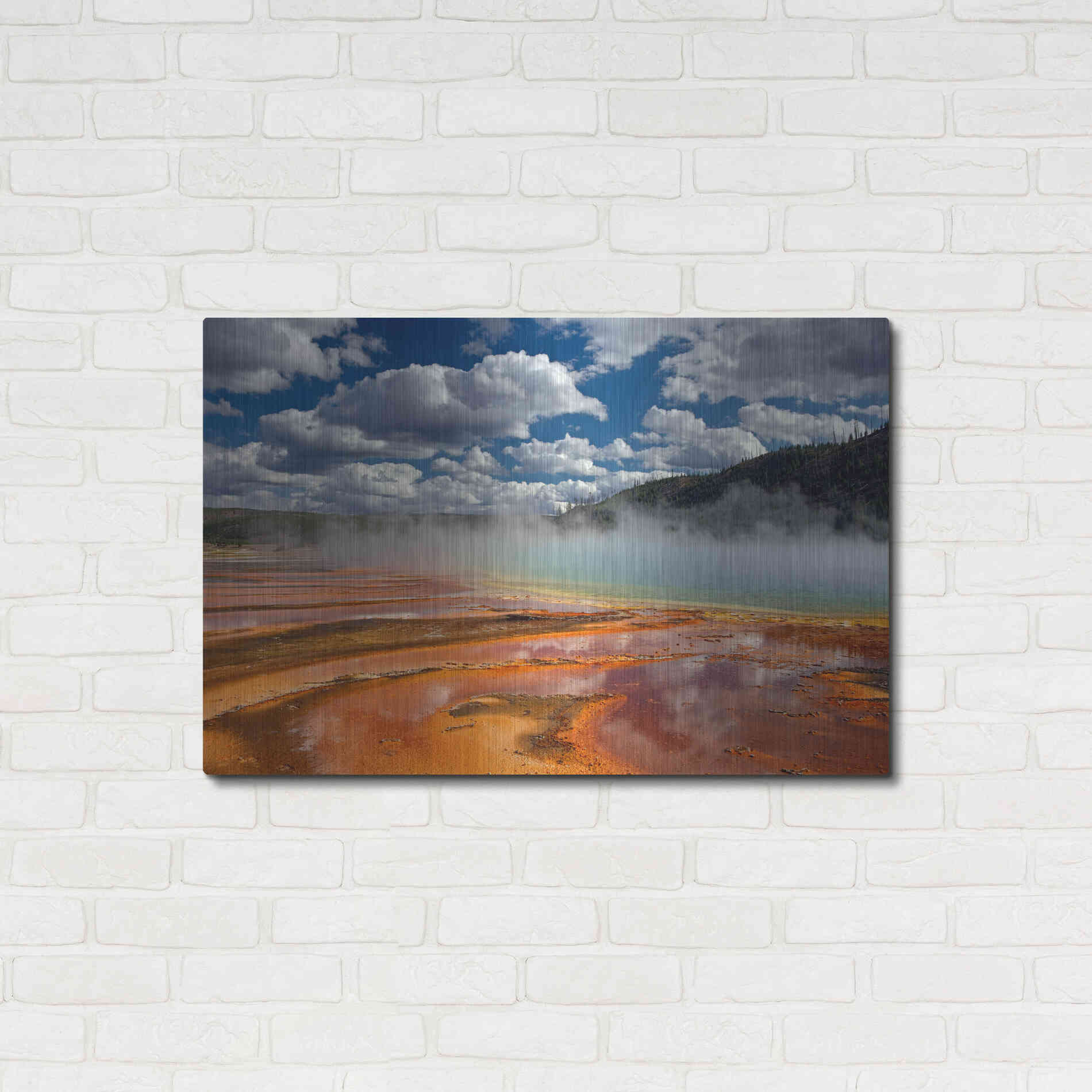 Luxe Metal Art 'Prismatic Springs' by Mike Jones, Metal Wall Art,36x24