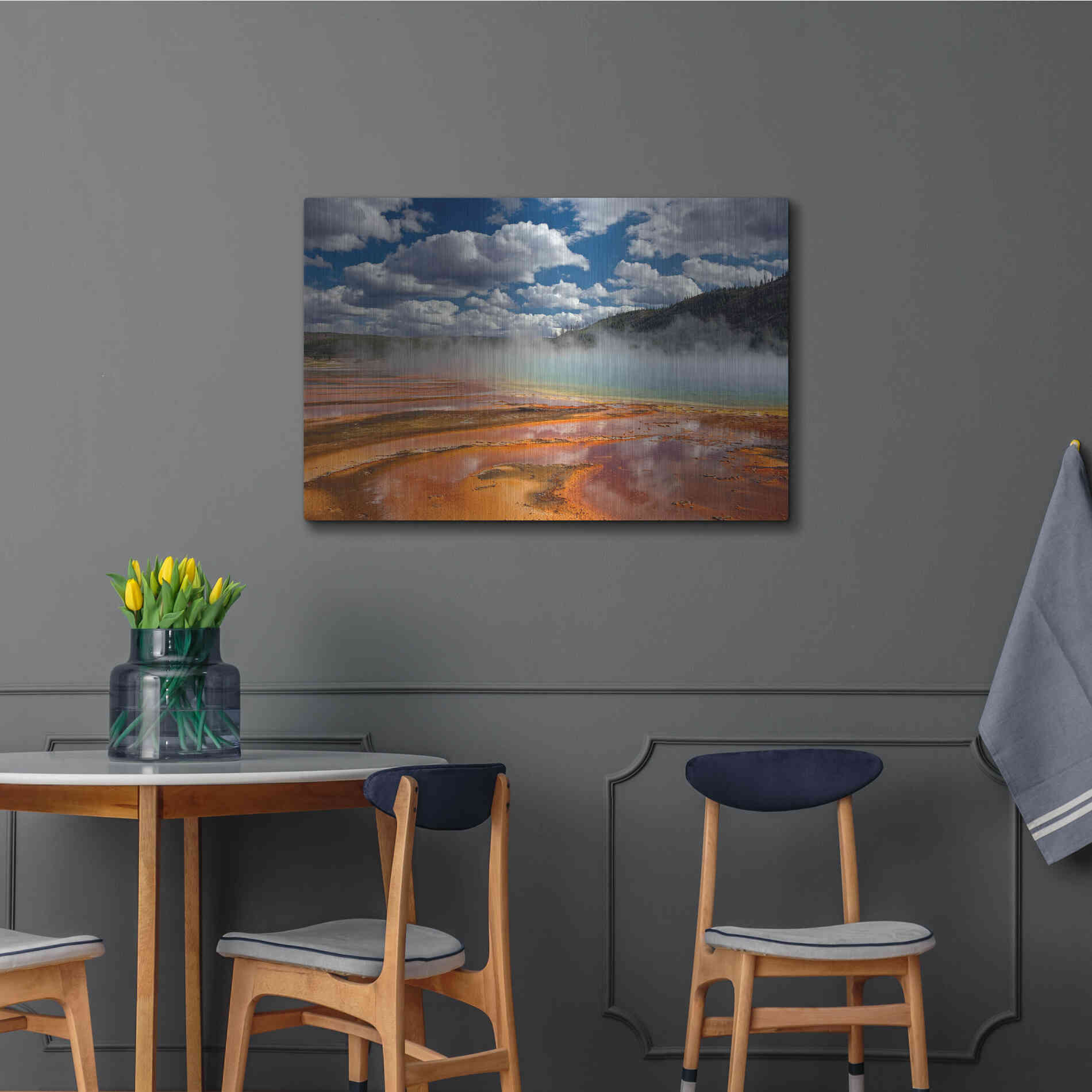 Luxe Metal Art 'Prismatic Springs' by Mike Jones, Metal Wall Art,36x24