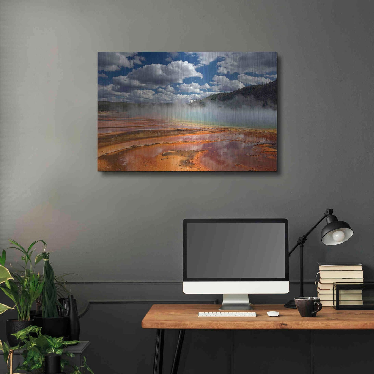 Luxe Metal Art 'Prismatic Springs' by Mike Jones, Metal Wall Art,36x24