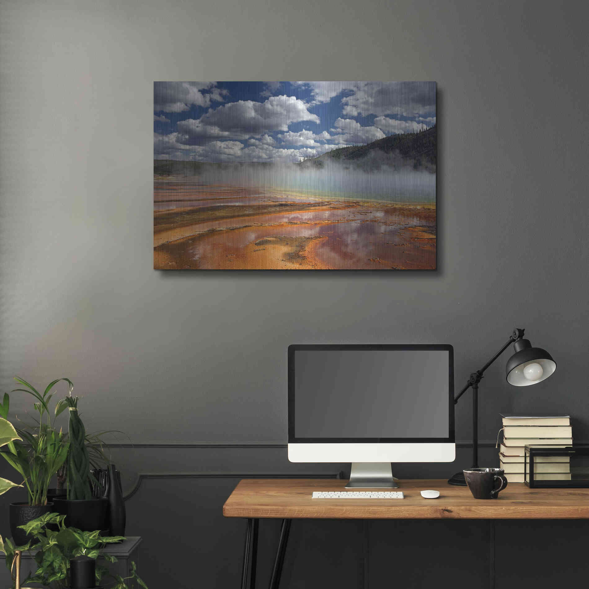Luxe Metal Art 'Prismatic Springs' by Mike Jones, Metal Wall Art,36x24