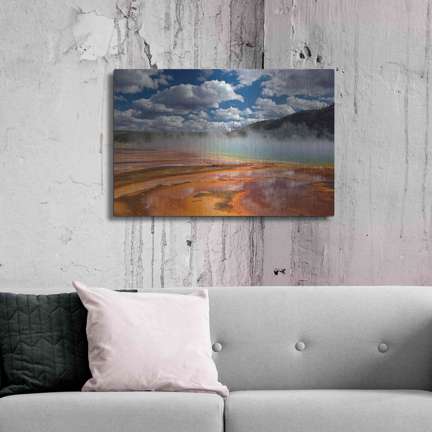Luxe Metal Art 'Prismatic Springs' by Mike Jones, Metal Wall Art,36x24