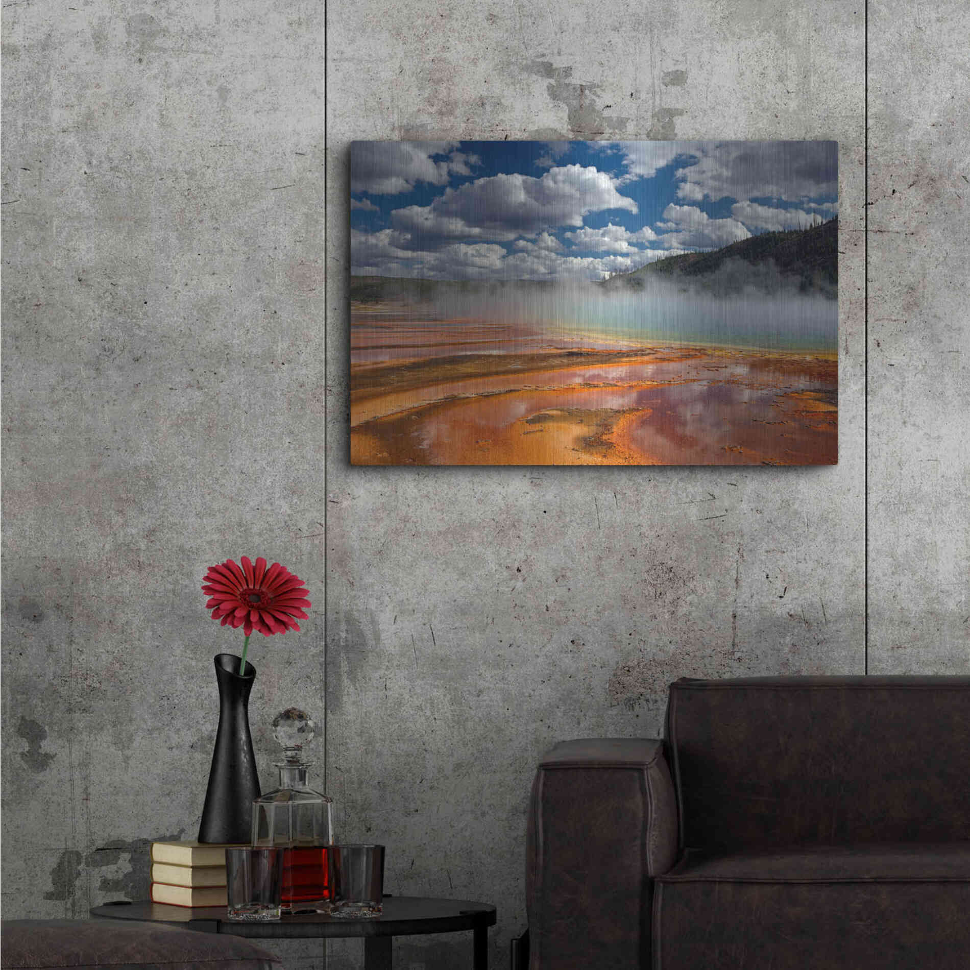Luxe Metal Art 'Prismatic Springs' by Mike Jones, Metal Wall Art,36x24