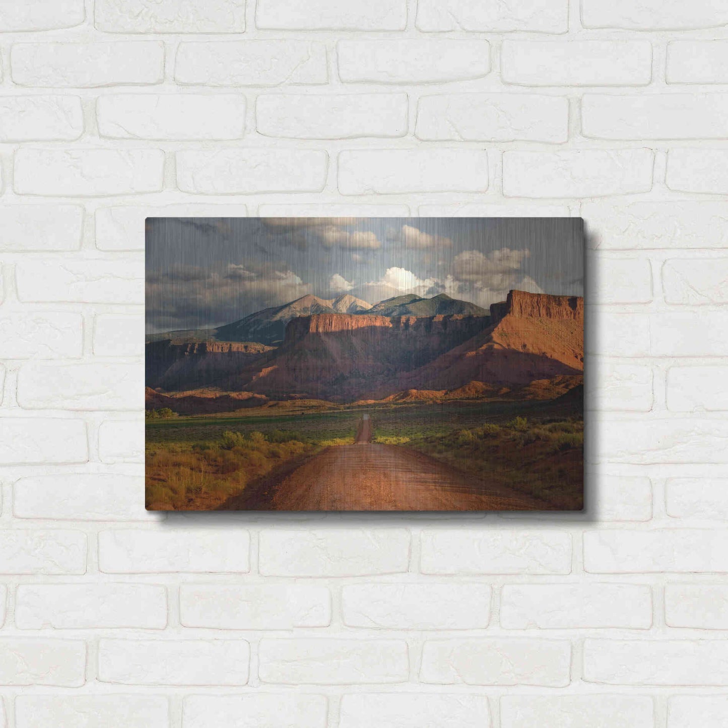 Luxe Metal Art 'Rt 128 Vastle Valley' by Mike Jones, Metal Wall Art,24x16
