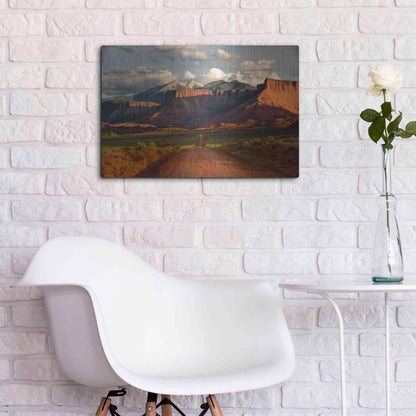 Luxe Metal Art 'Rt 128 Vastle Valley' by Mike Jones, Metal Wall Art,24x16