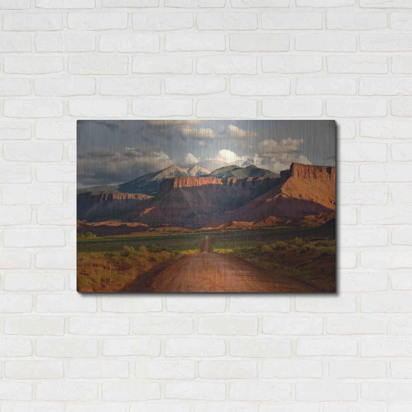 Luxe Metal Art 'Rt 128 Vastle Valley' by Mike Jones, Metal Wall Art,36x24