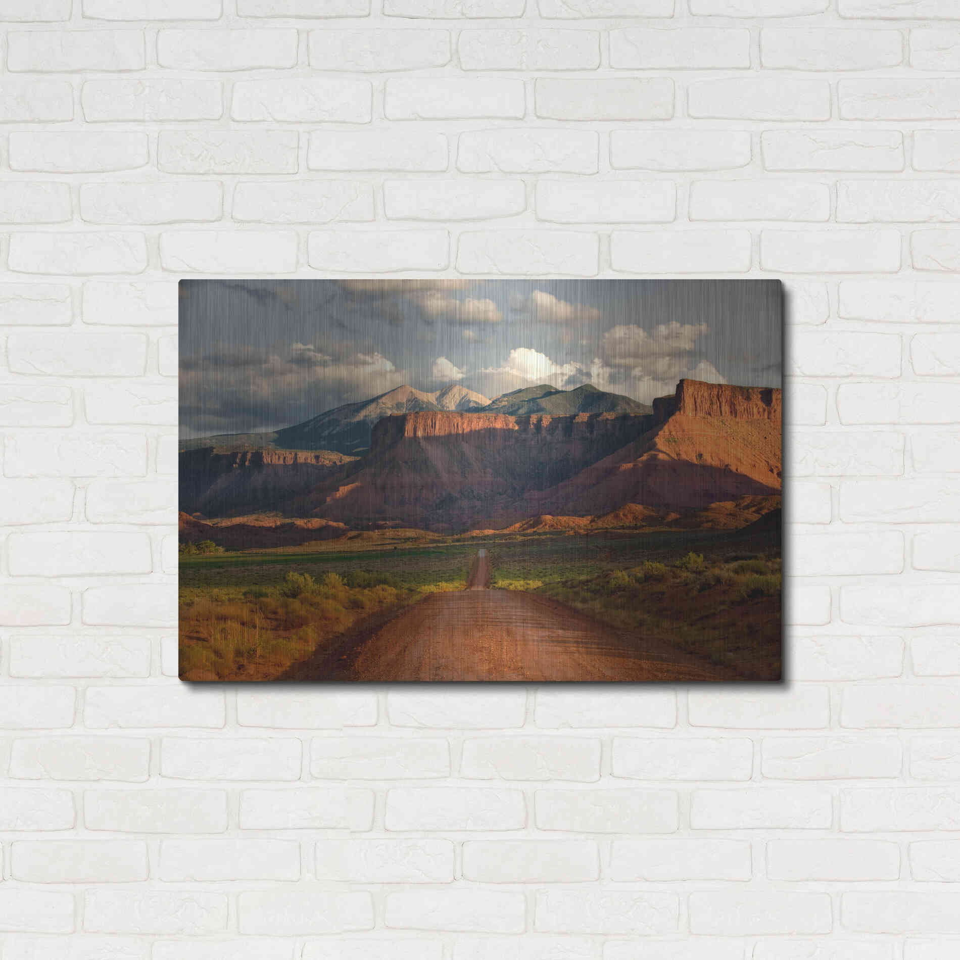 Luxe Metal Art 'Rt 128 Vastle Valley' by Mike Jones, Metal Wall Art,36x24