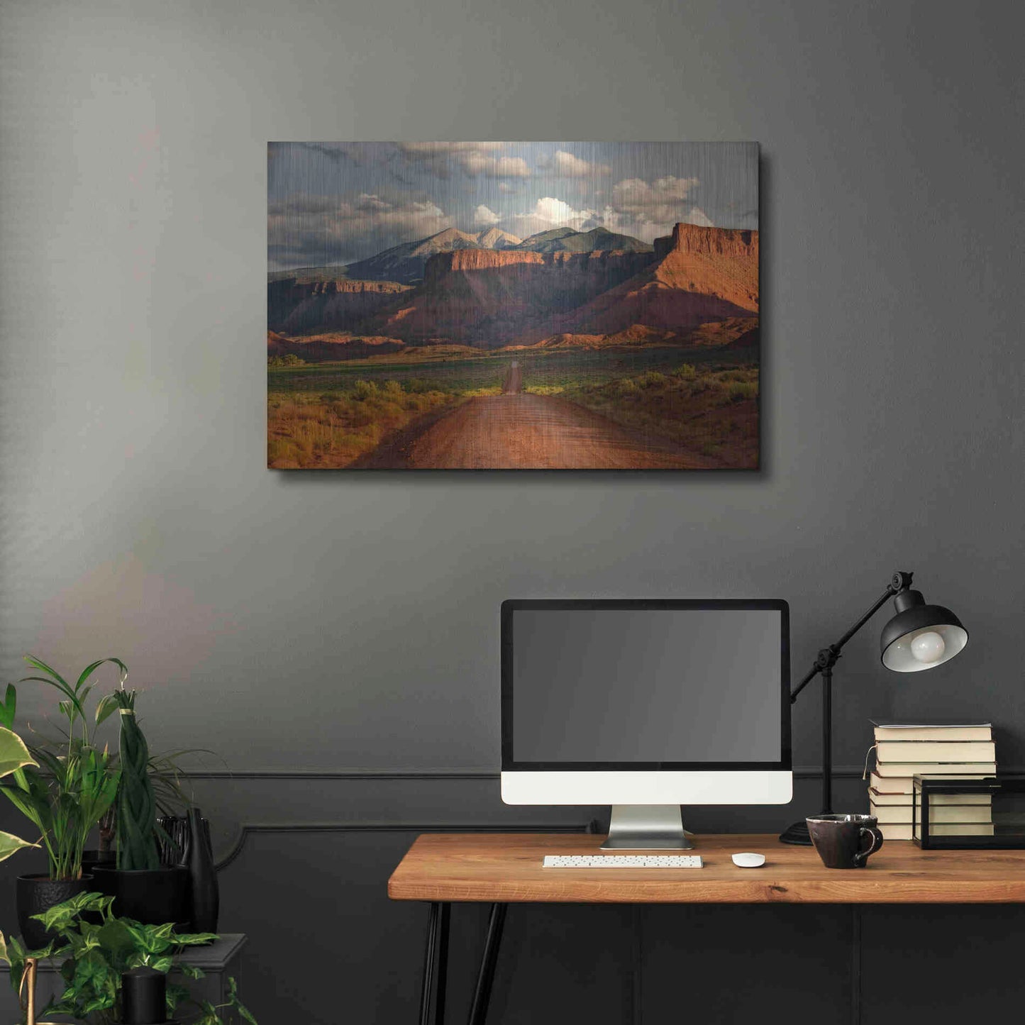 Luxe Metal Art 'Rt 128 Vastle Valley' by Mike Jones, Metal Wall Art,36x24