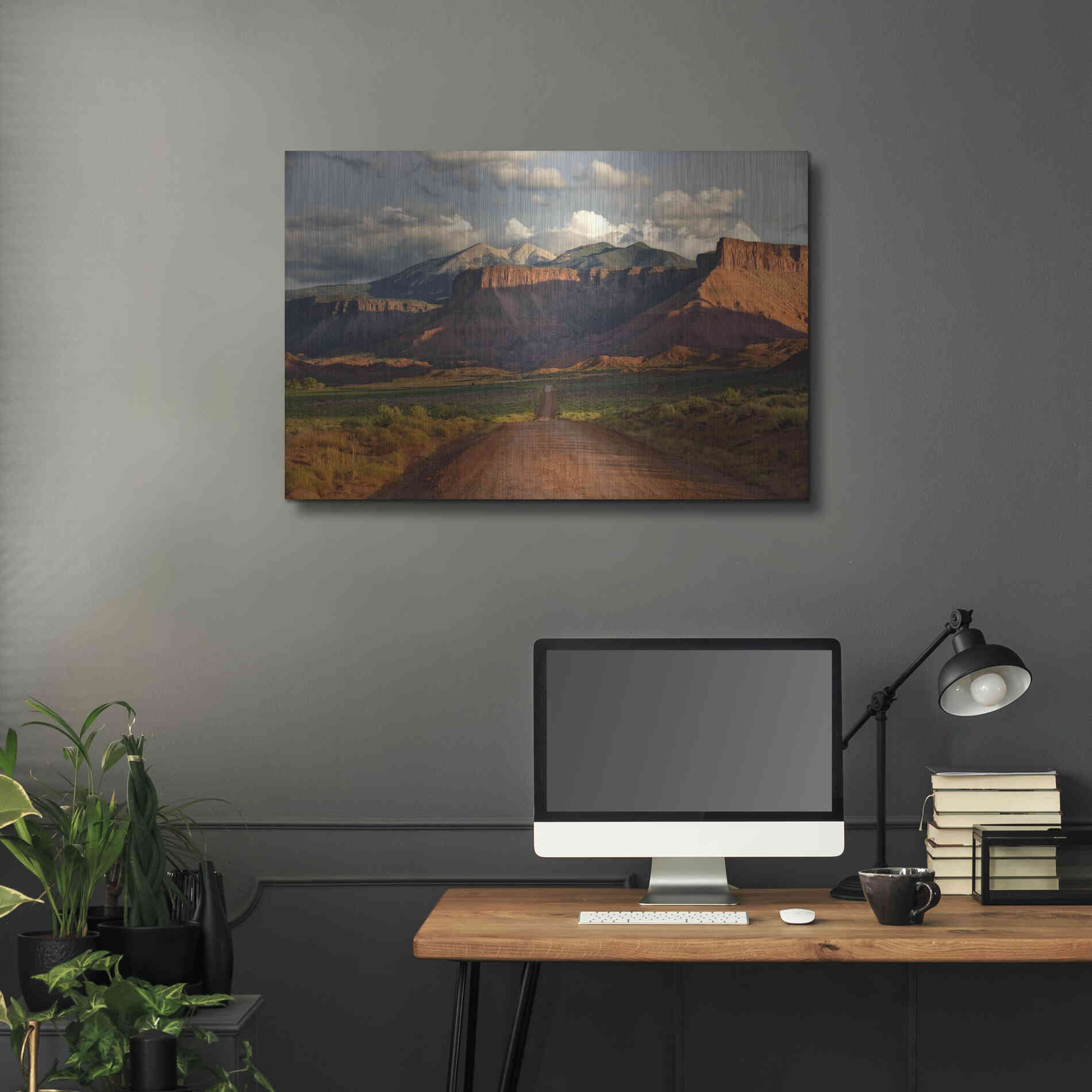 Luxe Metal Art 'Rt 128 Vastle Valley' by Mike Jones, Metal Wall Art,36x24
