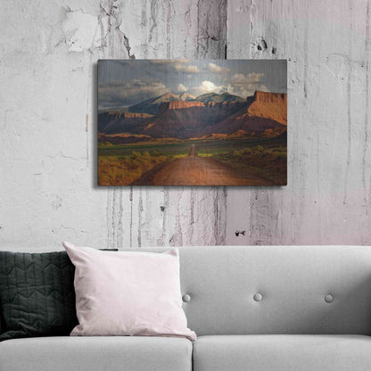 Luxe Metal Art 'Rt 128 Vastle Valley' by Mike Jones, Metal Wall Art,36x24