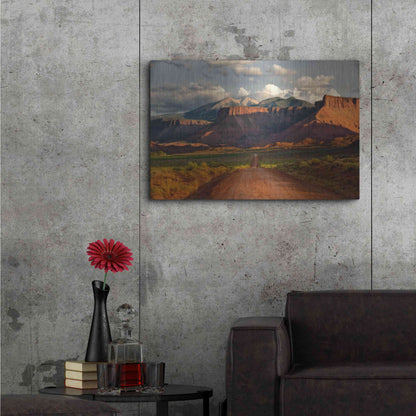 Luxe Metal Art 'Rt 128 Vastle Valley' by Mike Jones, Metal Wall Art,36x24