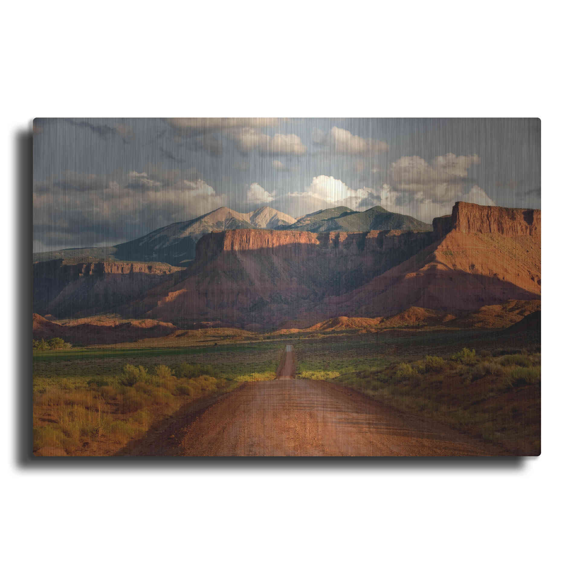Luxe Metal Art 'Rt 128 Vastle Valley' by Mike Jones, Metal Wall Art