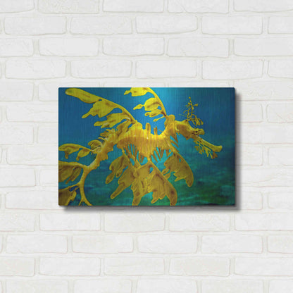 Luxe Metal Art 'Sea Dragon' by Mike Jones, Metal Wall Art,24x16