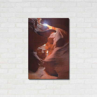 Luxe Metal Art 'Secret Canyon Fisheye' by Mike Jones, Metal Wall Art,24x36