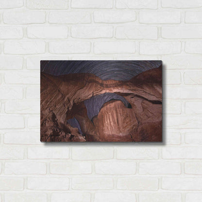 Luxe Metal Art 'Star Trails Diminishing' by Mike Jones, Metal Wall Art,24x16