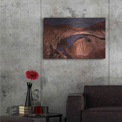 Luxe Metal Art 'Star Trails Diminishing' by Mike Jones, Metal Wall Art,36x24