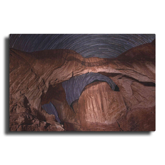 Luxe Metal Art 'Star Trails Diminishing' by Mike Jones, Metal Wall Art