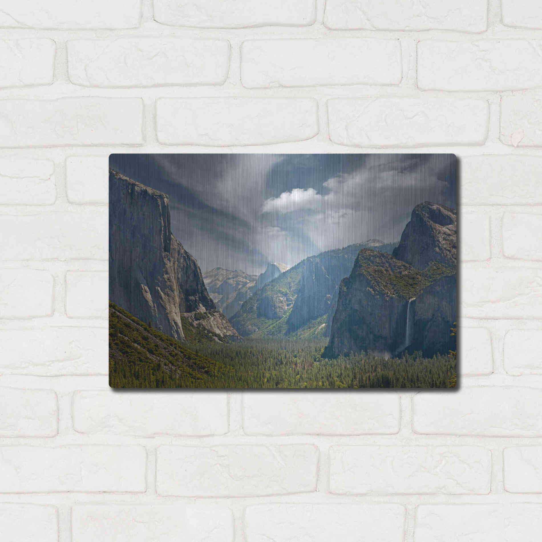 Luxe Metal Art 'Tunnel View' by Mike Jones, Metal Wall Art,16x12