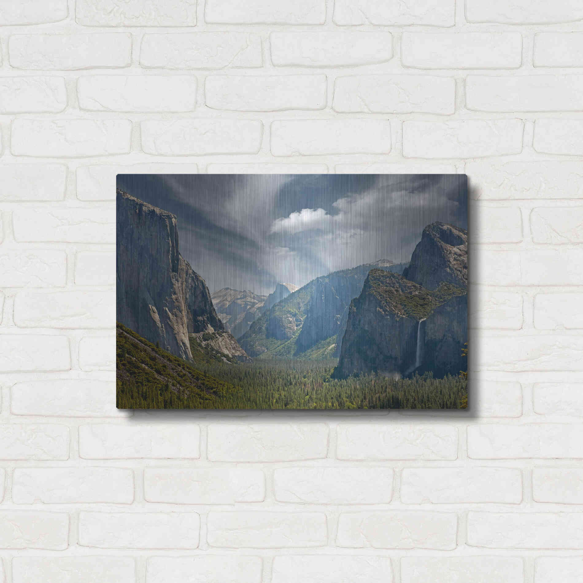 Luxe Metal Art 'Tunnel View' by Mike Jones, Metal Wall Art,24x16